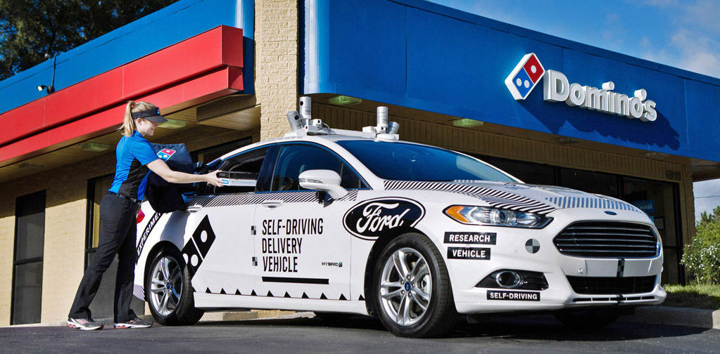 Self-Driving Ford Cars Could Deliver Pizza