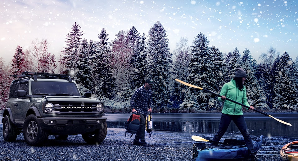 Ford vehicle in winter