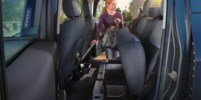 Interior of Ford Maverick.
