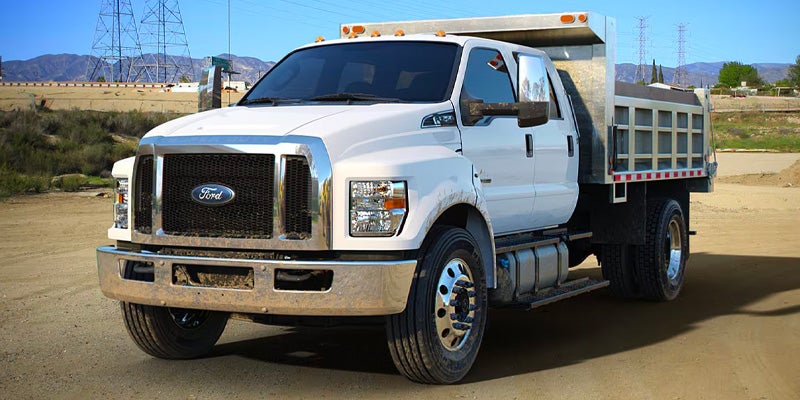 Ford F-750 is standing in stylish mode.
