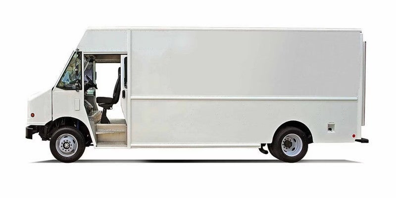 E-Series van standing.