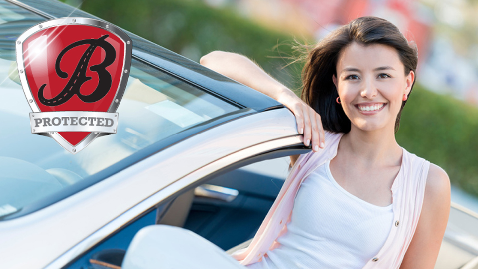 B-Protectcted free warranty on all new and used vehicles only at Borgman