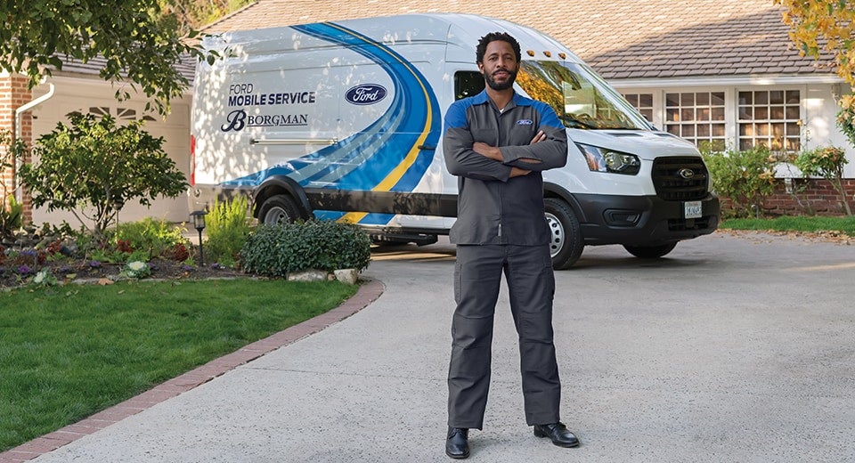  mobile service tech and van Borgman Ford Mazda in Grandville MI